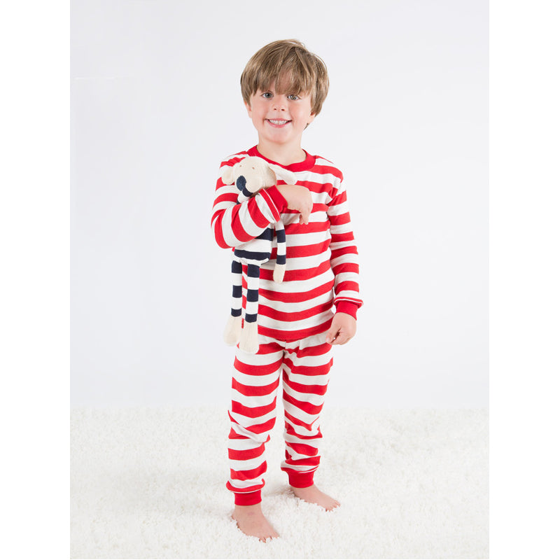 Red Striped Baby and Kids Long Johns