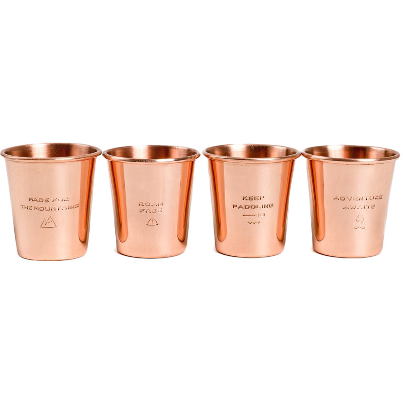 Engraved Copper Shotglass Set - 4pk