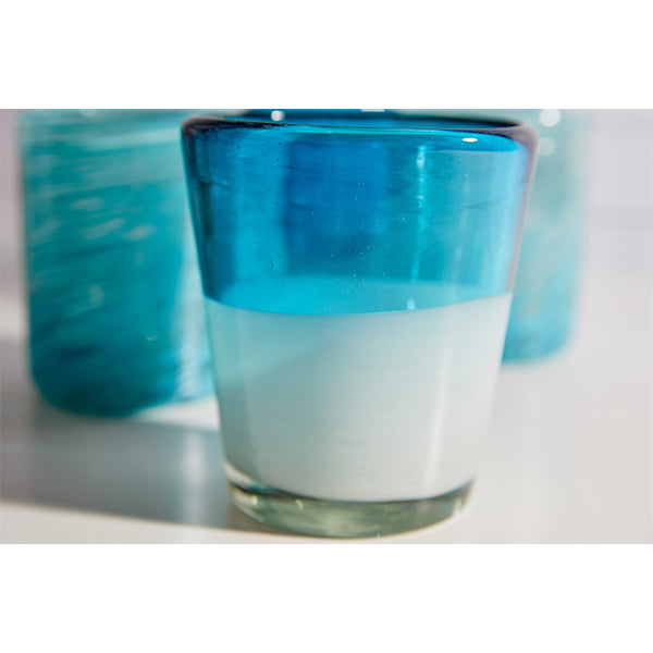 Handblown Recycled Glasses 4pk