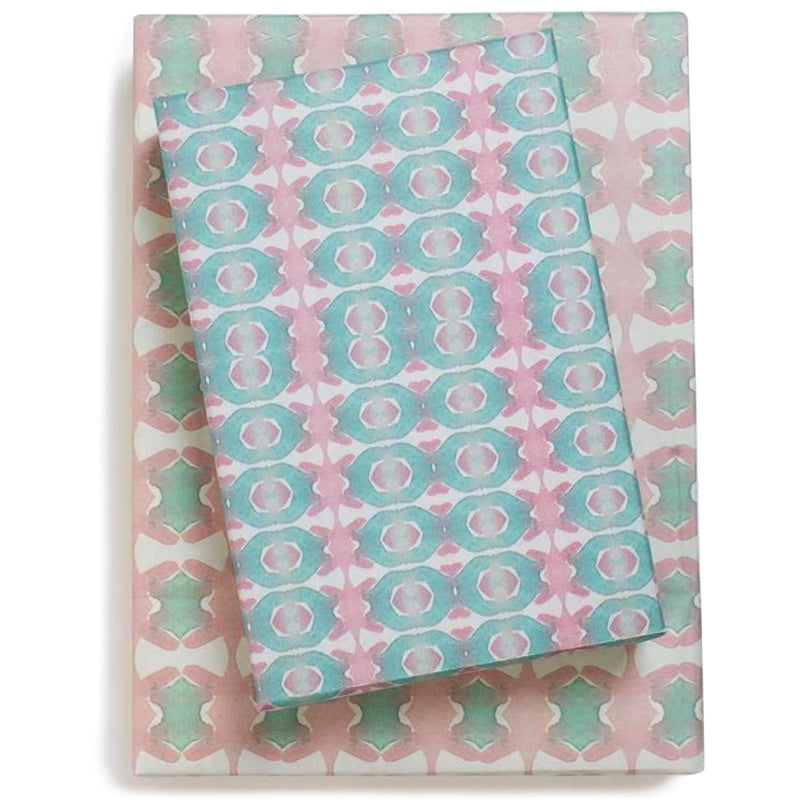 Pink Beach House Recycled Gift Paper (3pk)