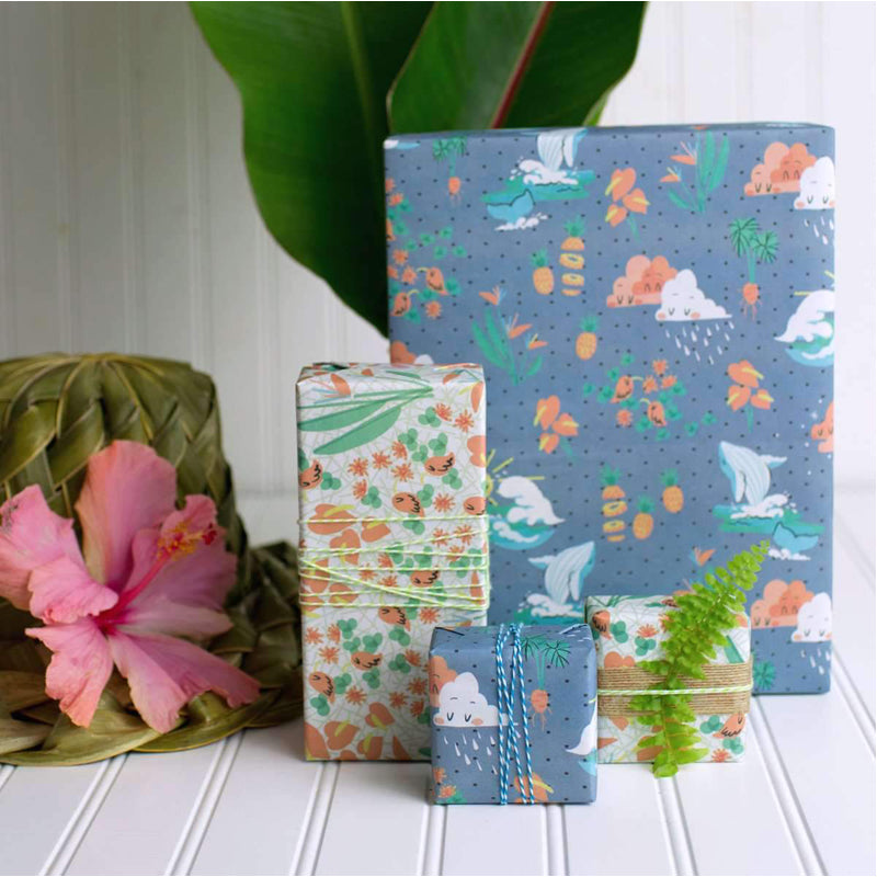 Hawaii Love Recycled Gift Paper (3pk)