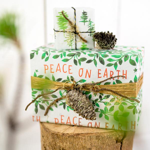 Peace on Earth Recycled Gift Paper (3pk)