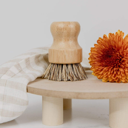 Zero Waste Store Pot Scrubber - Eco Friendly Dish Scrubber, Bamboo, Plastic Free, Compostable