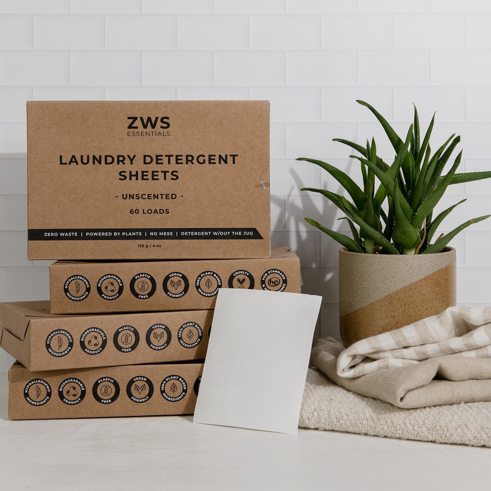ZWS Essentials Laundry Detergent Mini Kit - 2 or 4 Boxes