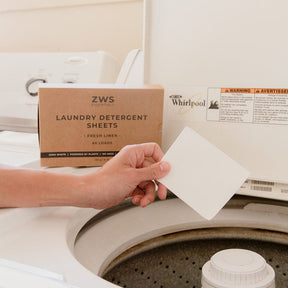 ZWS Essentials Laundry Detergent Sheets - Zero Waste Laundry Detergent, Eco-Friendly, Plant Based, Allergen-Free, 60 Loads