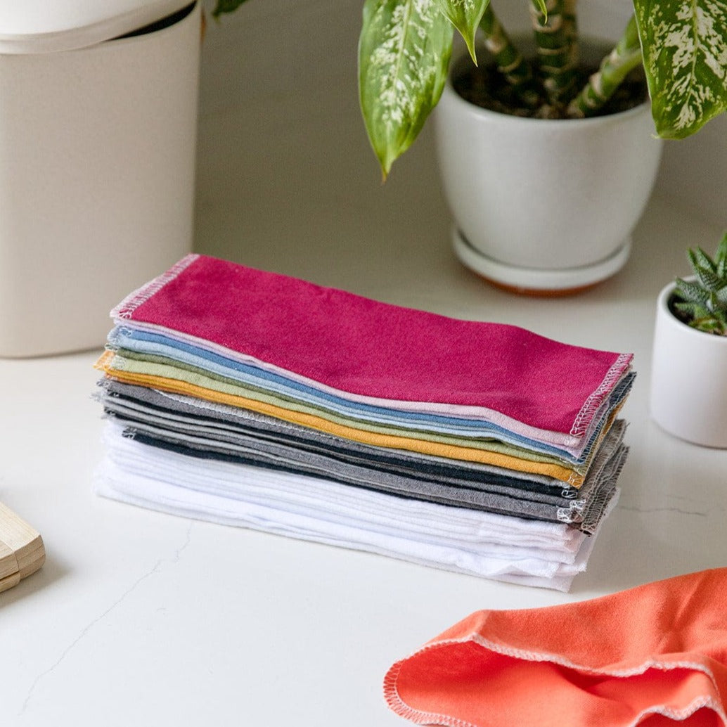 Paper-Free Kitchen Towels : Reusable Paper Towels