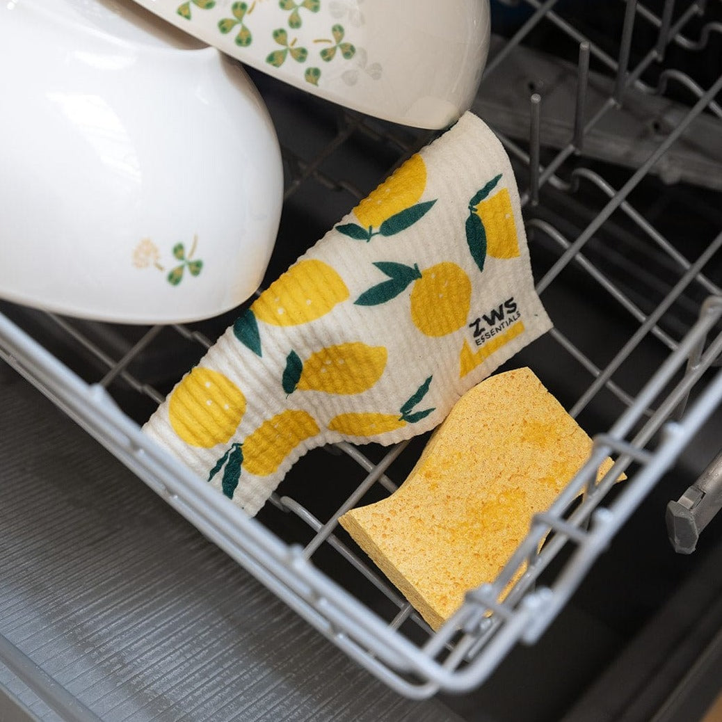 ZWS Essentials Zero Waste Sponge Cloth - Swedish Dish Cloth, Paper Towel Replacement, Kitchen Sponge